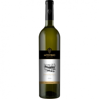 Baltasis sausas vynas RKATSITELI MTEVINO 2022, 750 ml