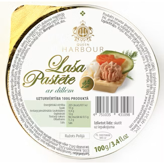 Lašišų paštetas su krapais QUEEN HARBOUR, 100 g