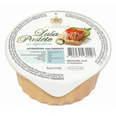 Lašišų paštetas su česnaku QUEEN HARBOUR, 100 g