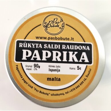 Rūkyta saldi raudona paprika PAS BOBUTĘ, 90 g 1