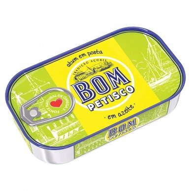 Tunas alyvuogių aliejuje BOM PETISCO, 120 g 1